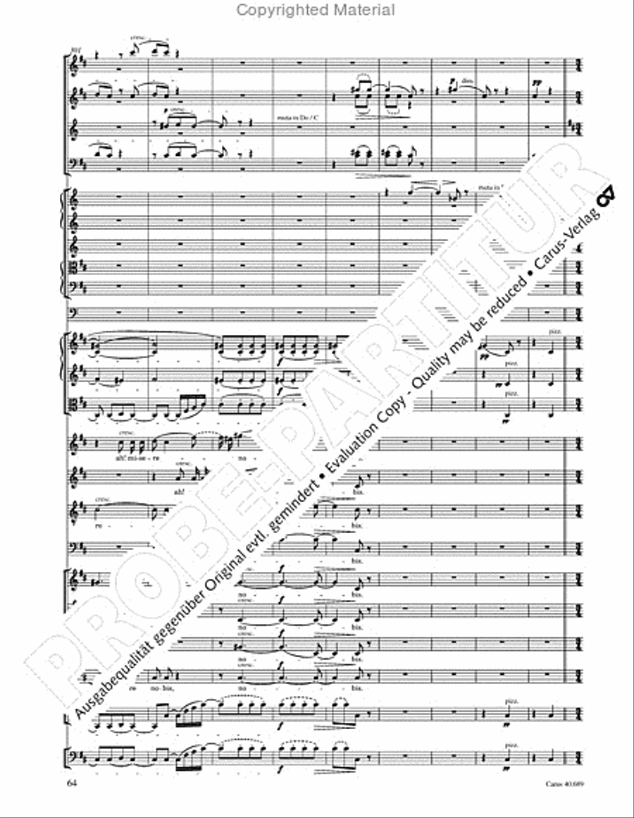 Missa solemnis Missa solemnis 4-Part scores gallery preview page 80