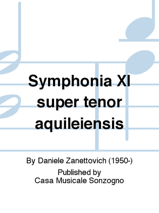 Symphonia XI super tenor aquileiensis