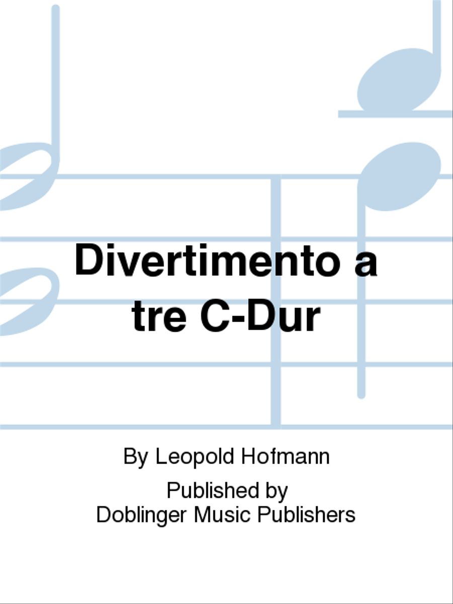 Divertimento a tre C-Dur Violin scores gallery preview page 1