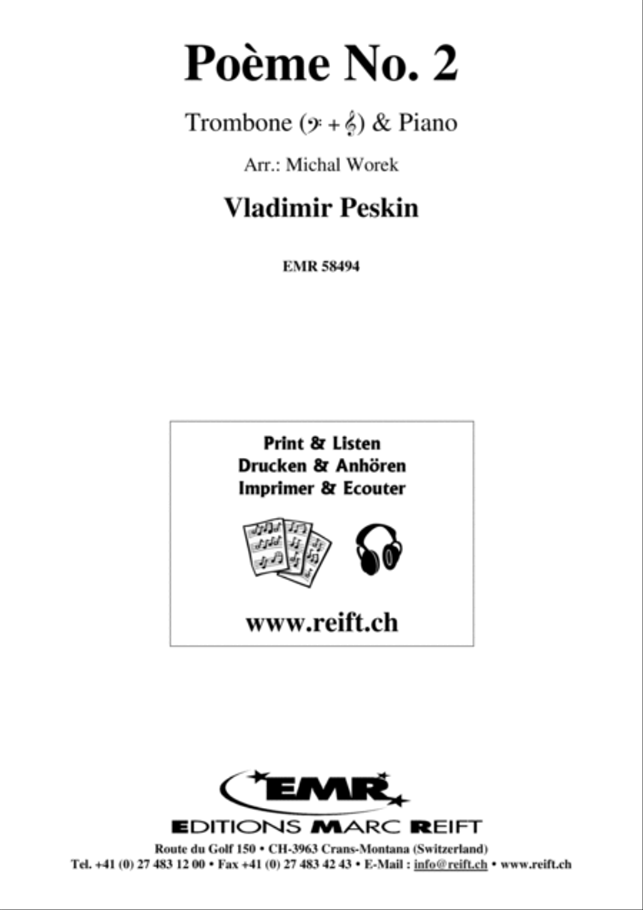 Poeme No. 2 Poeme No. 2 Piano Accompaniment scores gallery preview page 2