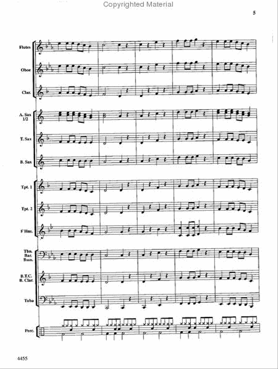 Rattle Snakes! Concert Band scores gallery preview page 5