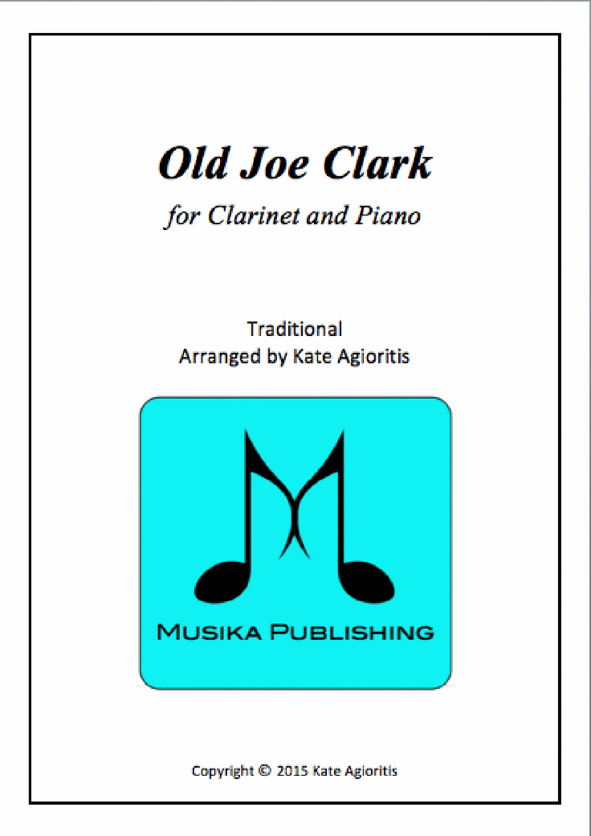 Old Joe Clark - for Clarinet and Piano image number null