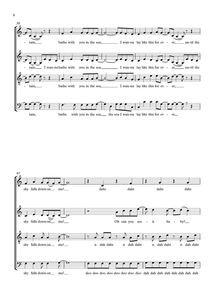 Truly, Madly, Deeply 4-Part scores gallery preview page 6