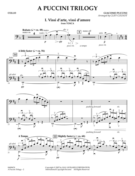 A Puccini Trilogy - Cello