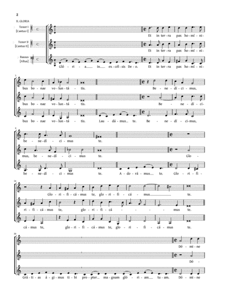 Missa brevis de Dominica a 3 (Biondi da Cesena) - SSA