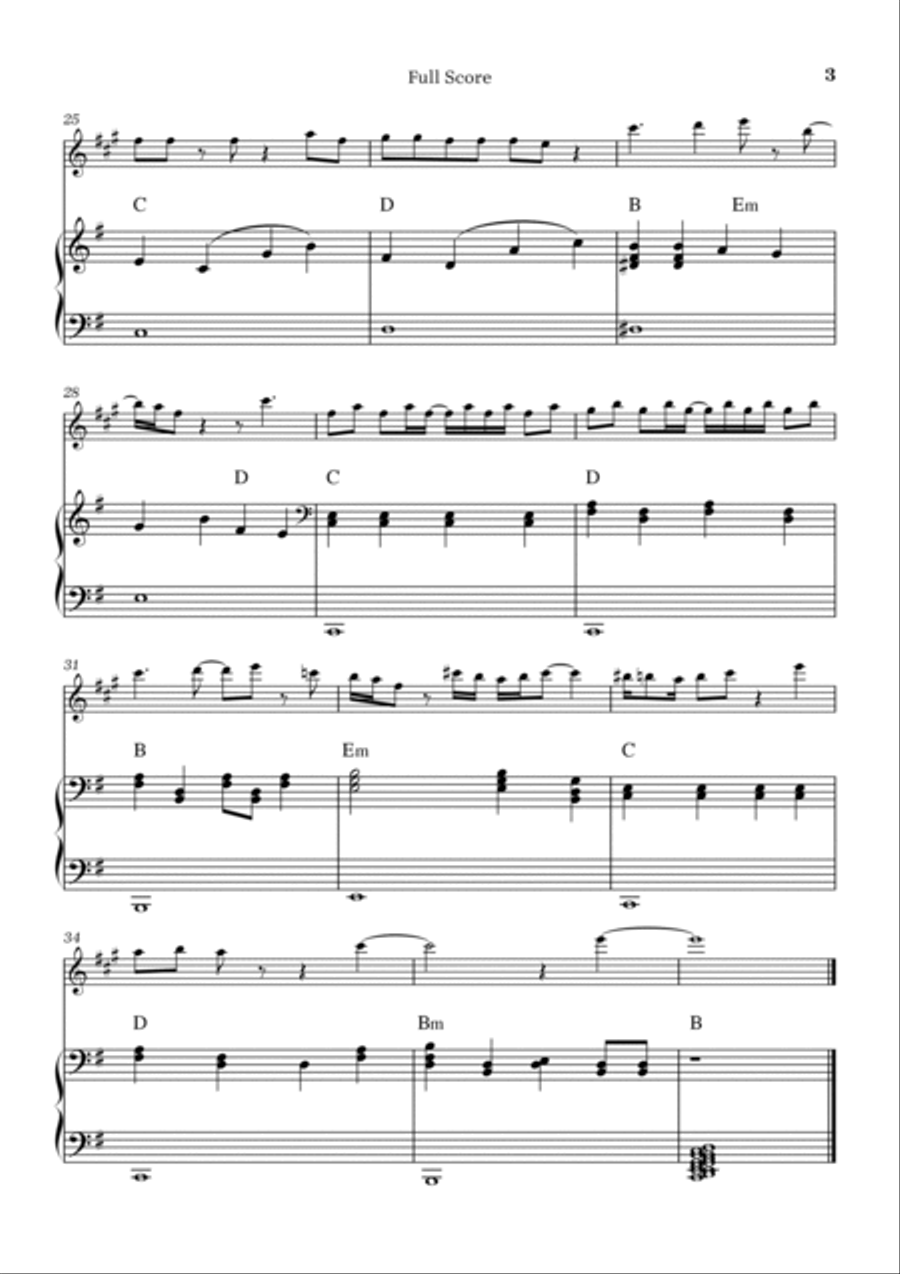 Peaches B-Flat Clarinet scores gallery preview page 3