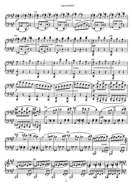 Dvorak Slavonic Dance, Op.46, No.1, for piano duet, PD881