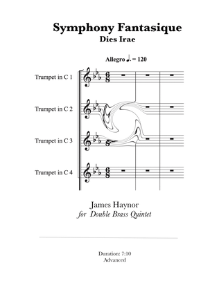 Book cover for Symphony Fantastique for Double Brass Quintet