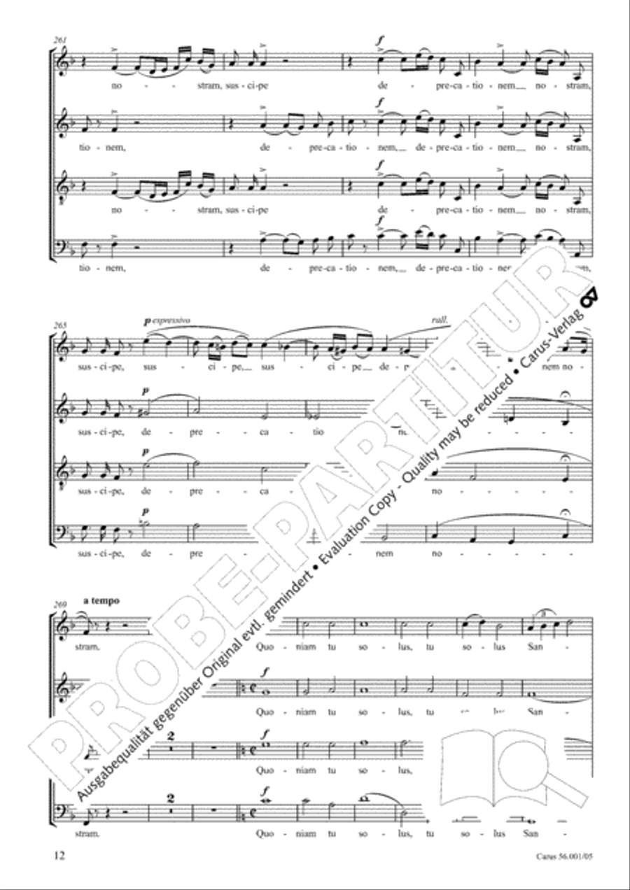 Edizione Nazionale delle Opere di Giacomo Puccini. III. Vocal music; 2. Messa a 4 voci (vol. III/2) 4-Part scores gallery preview page 13