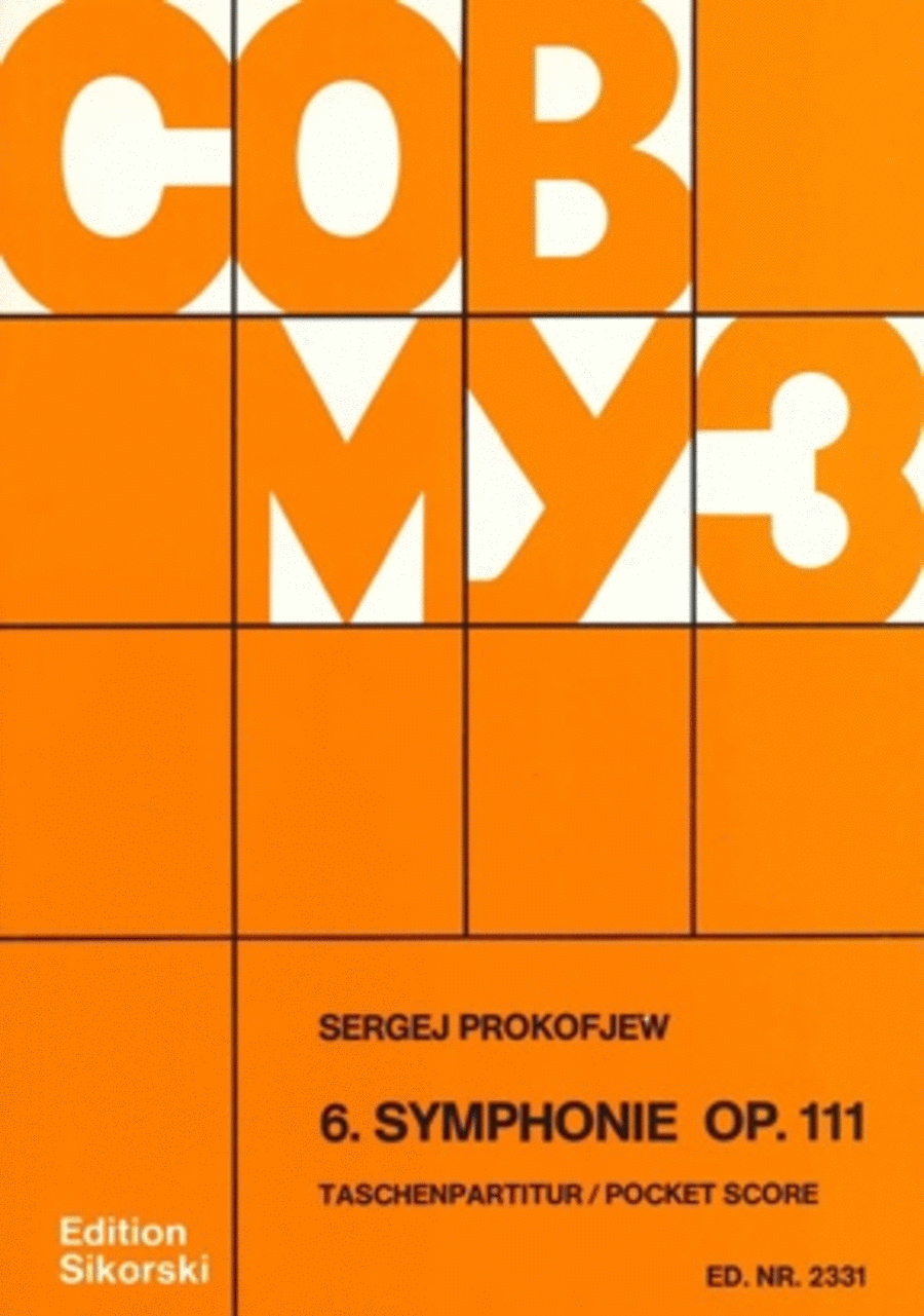 Symphony No. 6, Op. 111 Orchestra scores gallery preview page 1