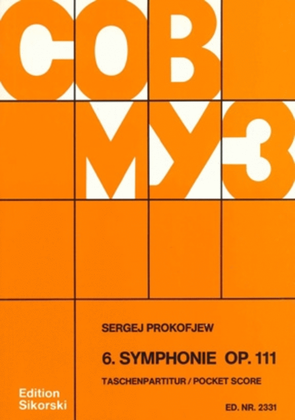 Book cover for Symphony No. 6, Op. 111