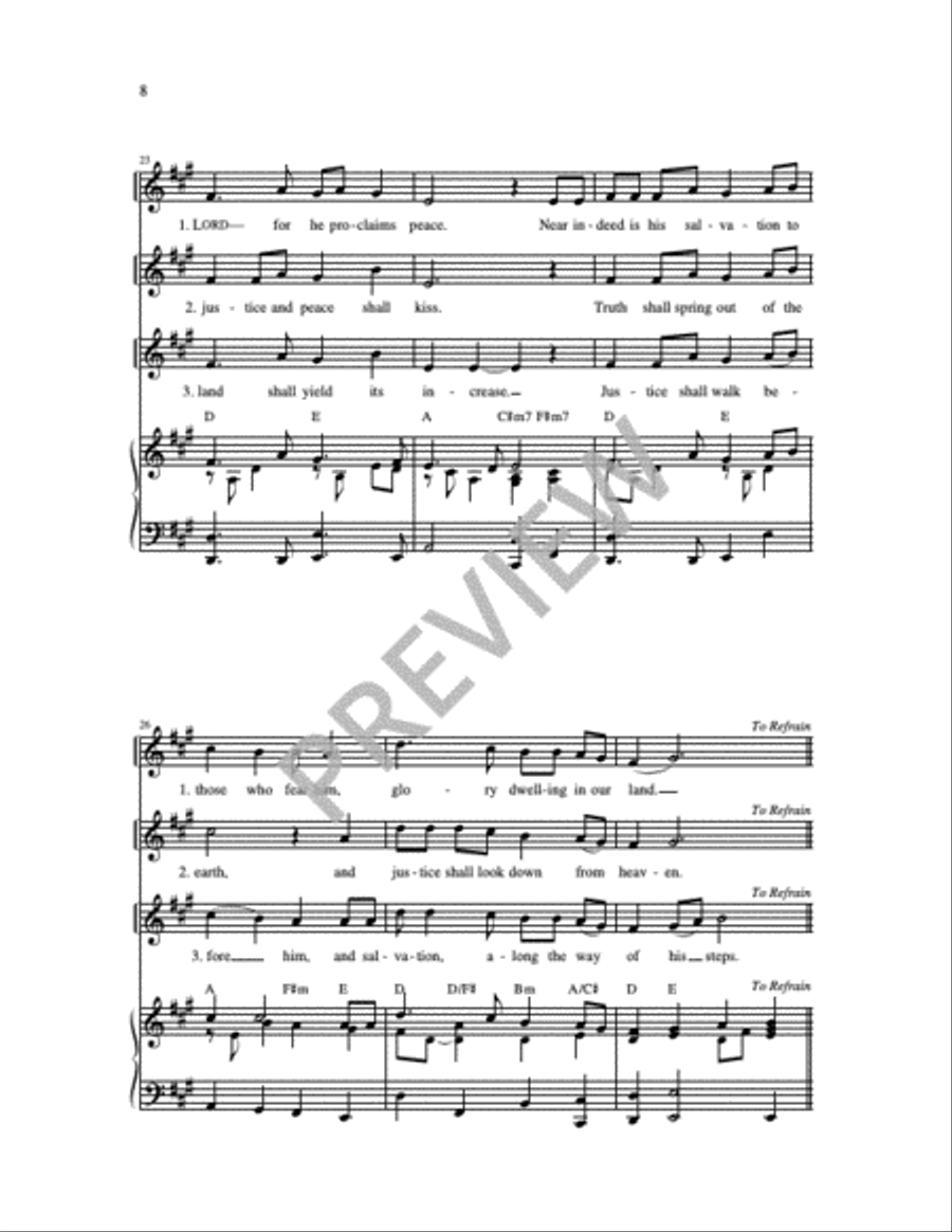 Muéstranos Señor / Lord Show Us Your Mercy 4-Part scores gallery preview page 2