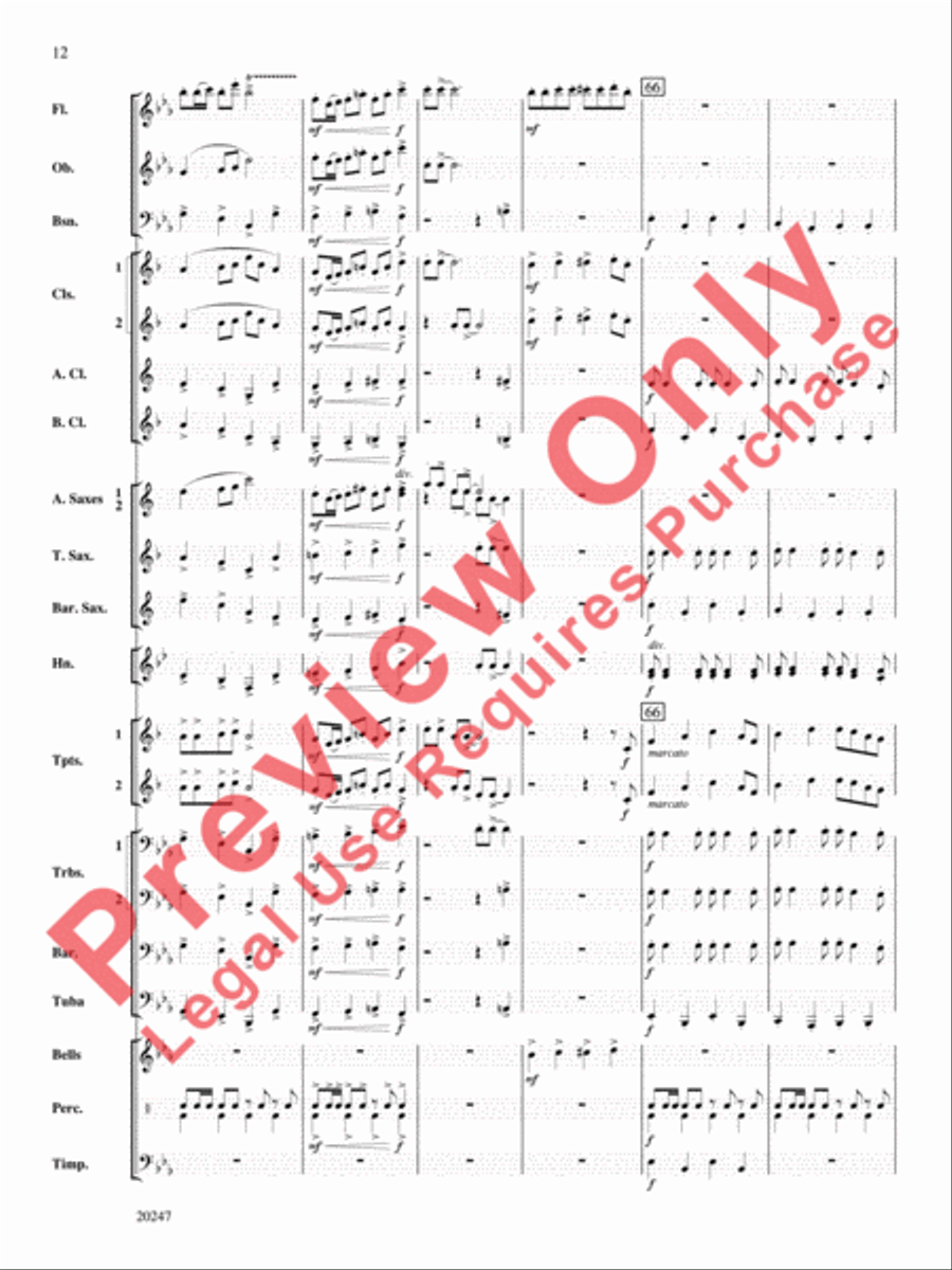Prairie Schooner Prairie Schooner Concert Band scores gallery preview page 13
