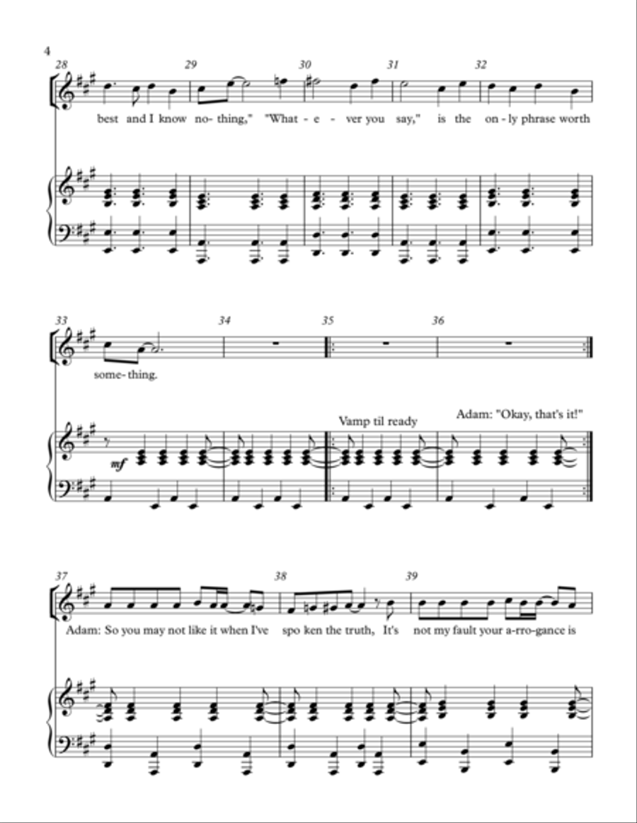 Whatever You Say Voice scores gallery preview page 4