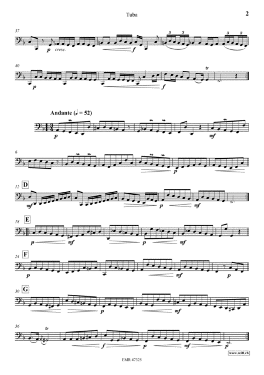 Concerto F Major Tuba scores gallery preview page 3