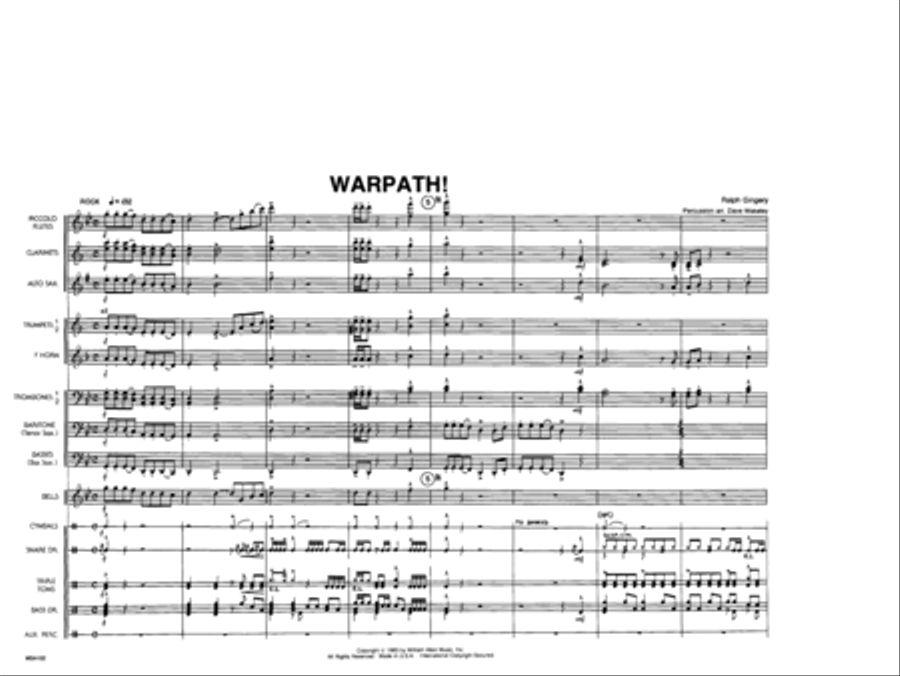 Warpath! Marching Band scores gallery preview page 2