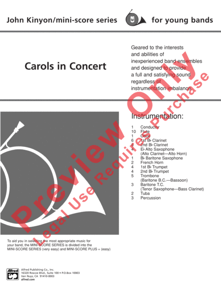Carols in Concert