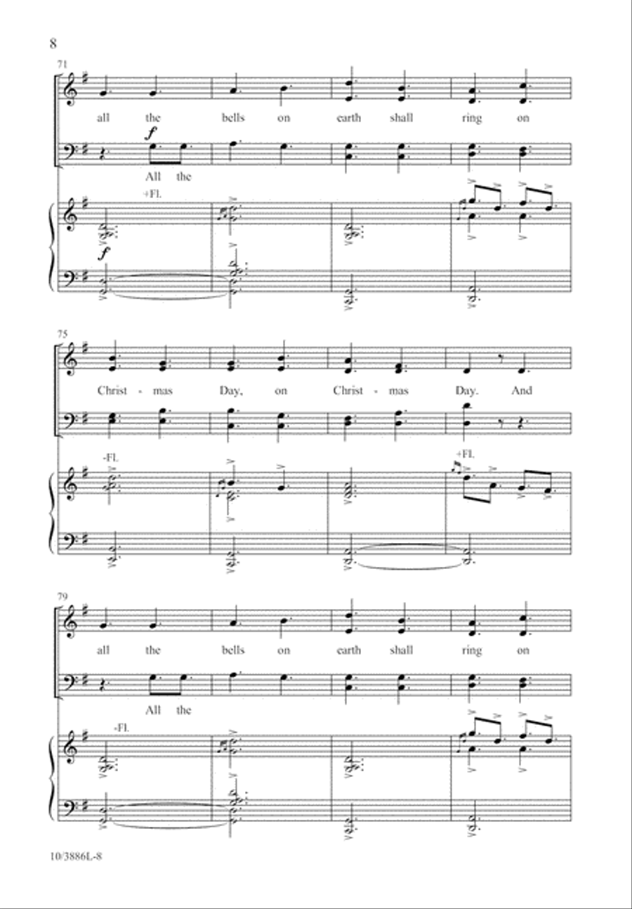 I Saw Three Ships I Saw Three Ships 4-Part scores gallery preview page 8