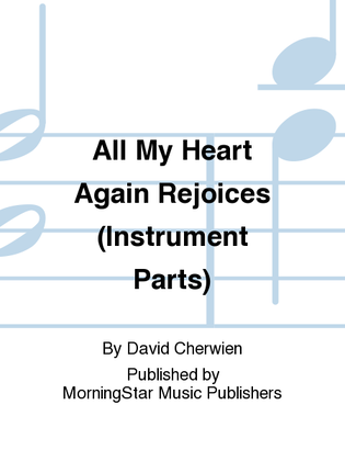 Book cover for All My Heart Again Rejoices (Flute and Harp Parts)