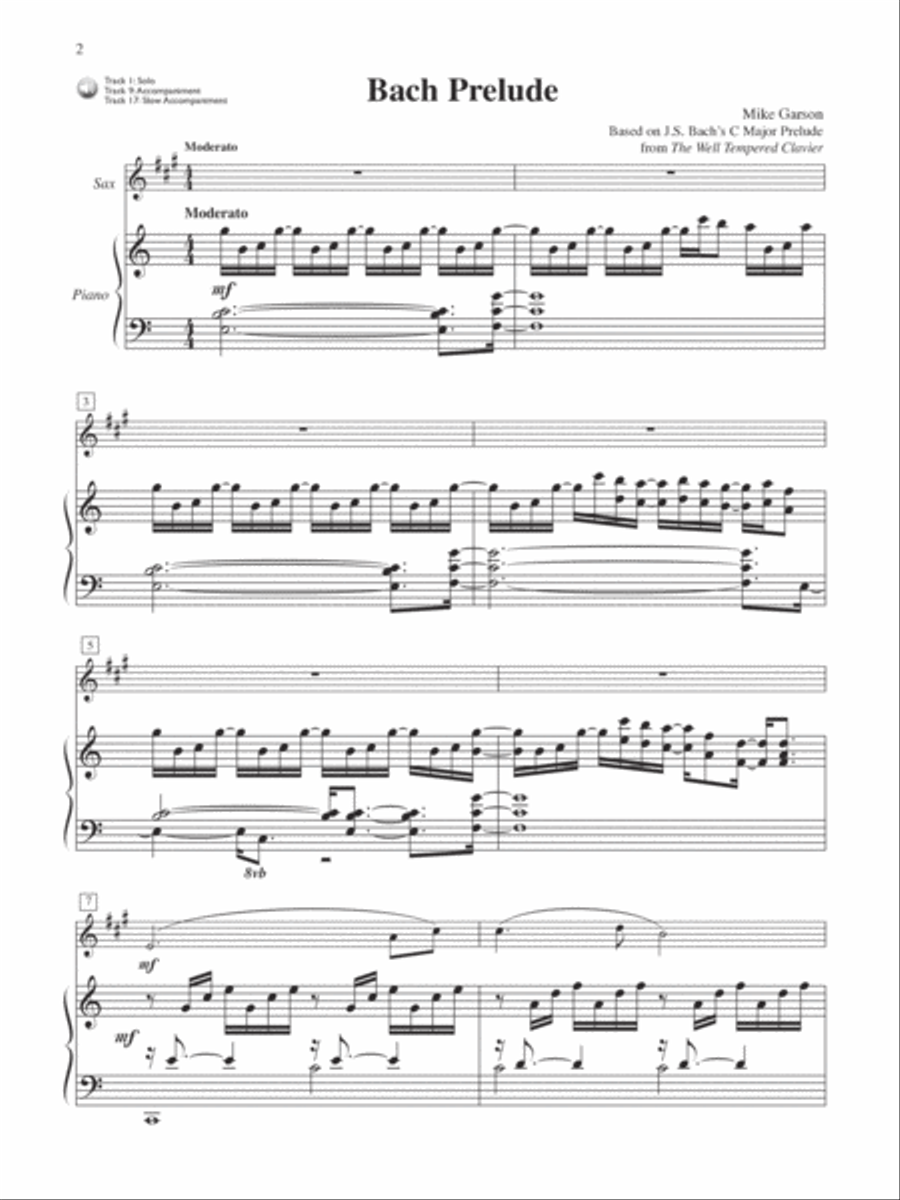 Alto Sax Solos for the Performing Artist Alto Saxophone scores gallery preview page 3