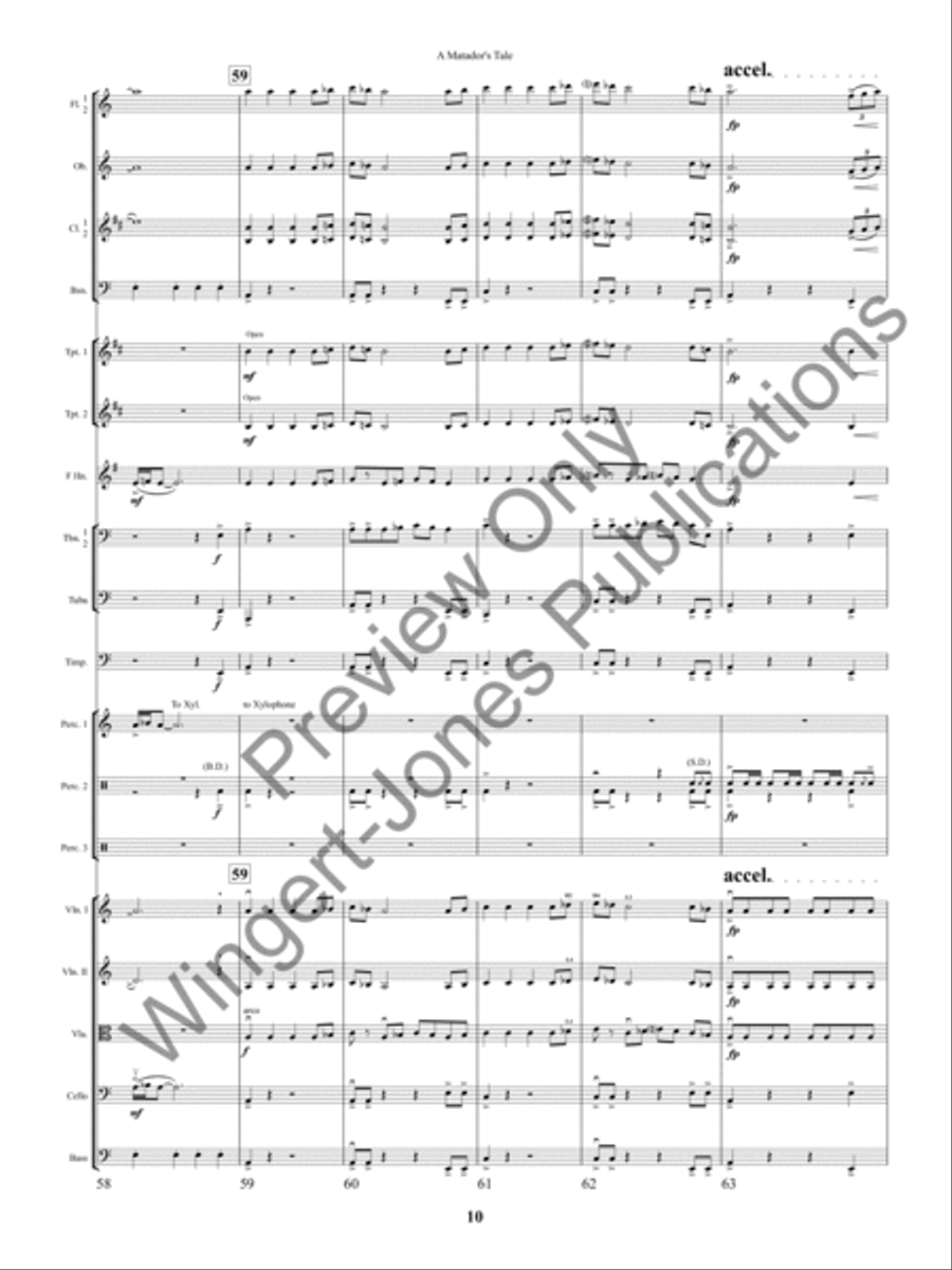 A Matador's Tale A Matador's Tale Full Orchestra scores gallery preview page 13