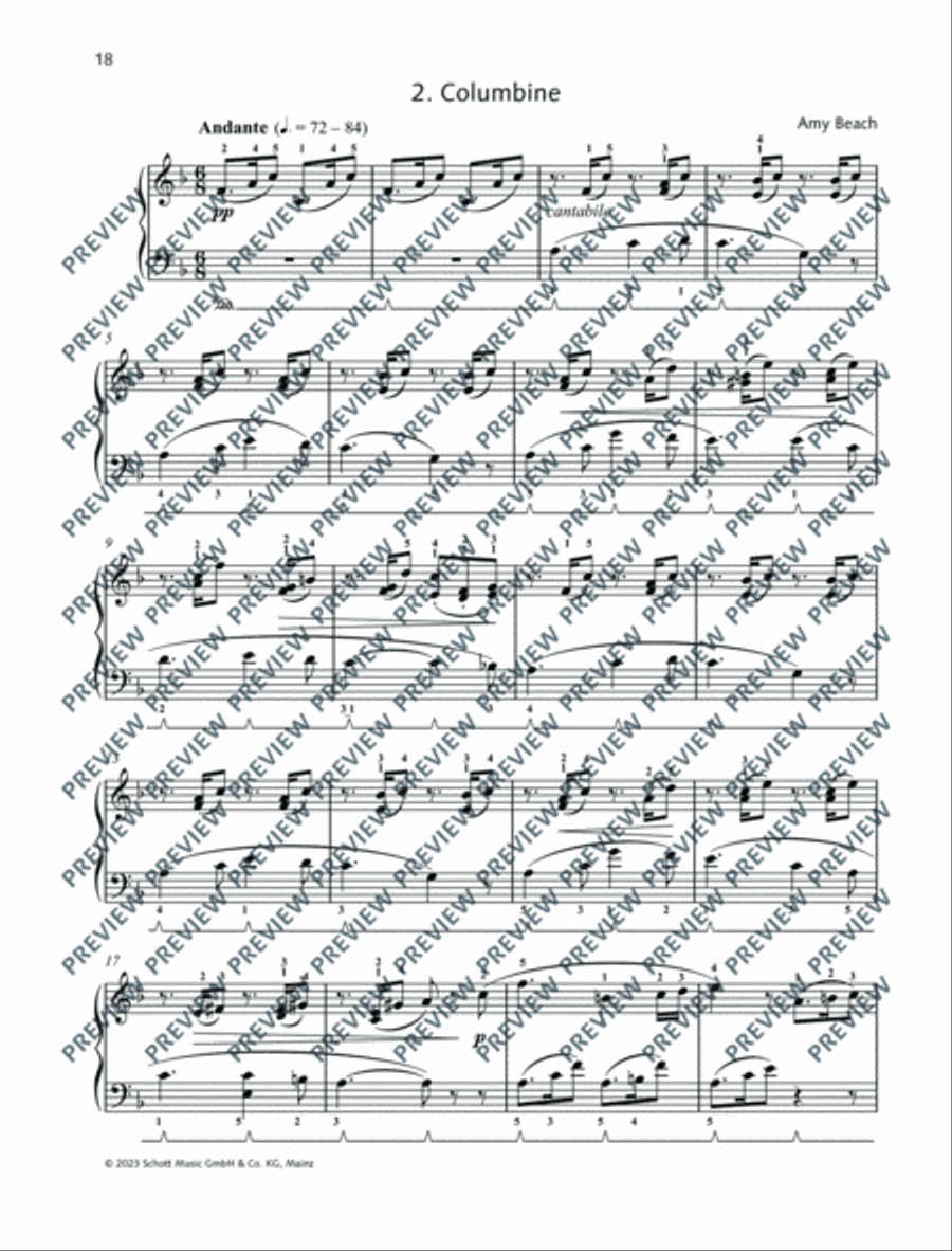 Children's Album & Children's Carnival Piano Solo scores gallery preview page 19