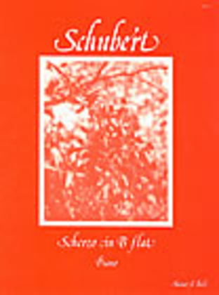 Book cover for Scherzo in B flat, D.593