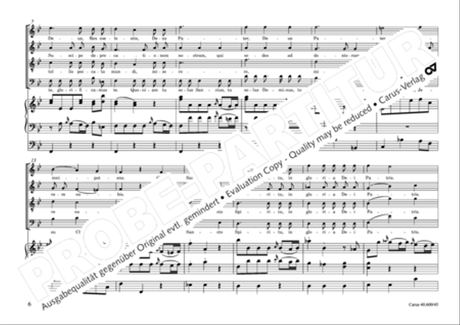 Missa brevis Sti. Joannis de Deo (Kleine Orgelsolomesse) 4-Part scores gallery preview page 7