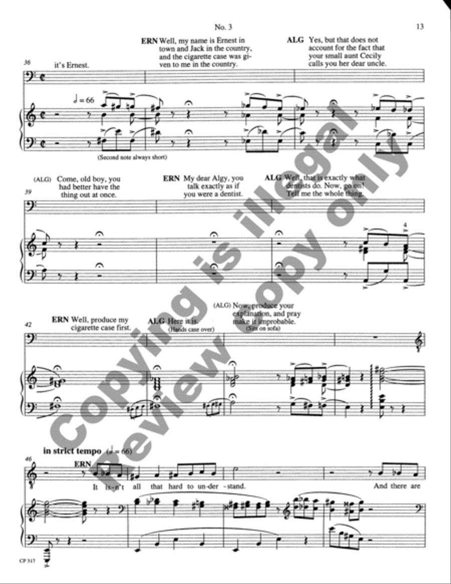Ernest Worthing Ernest Worthing Voice scores gallery preview page 17