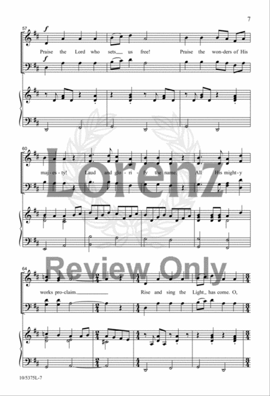 A Jubilant Call to Praise 4-Part scores gallery preview page 6
