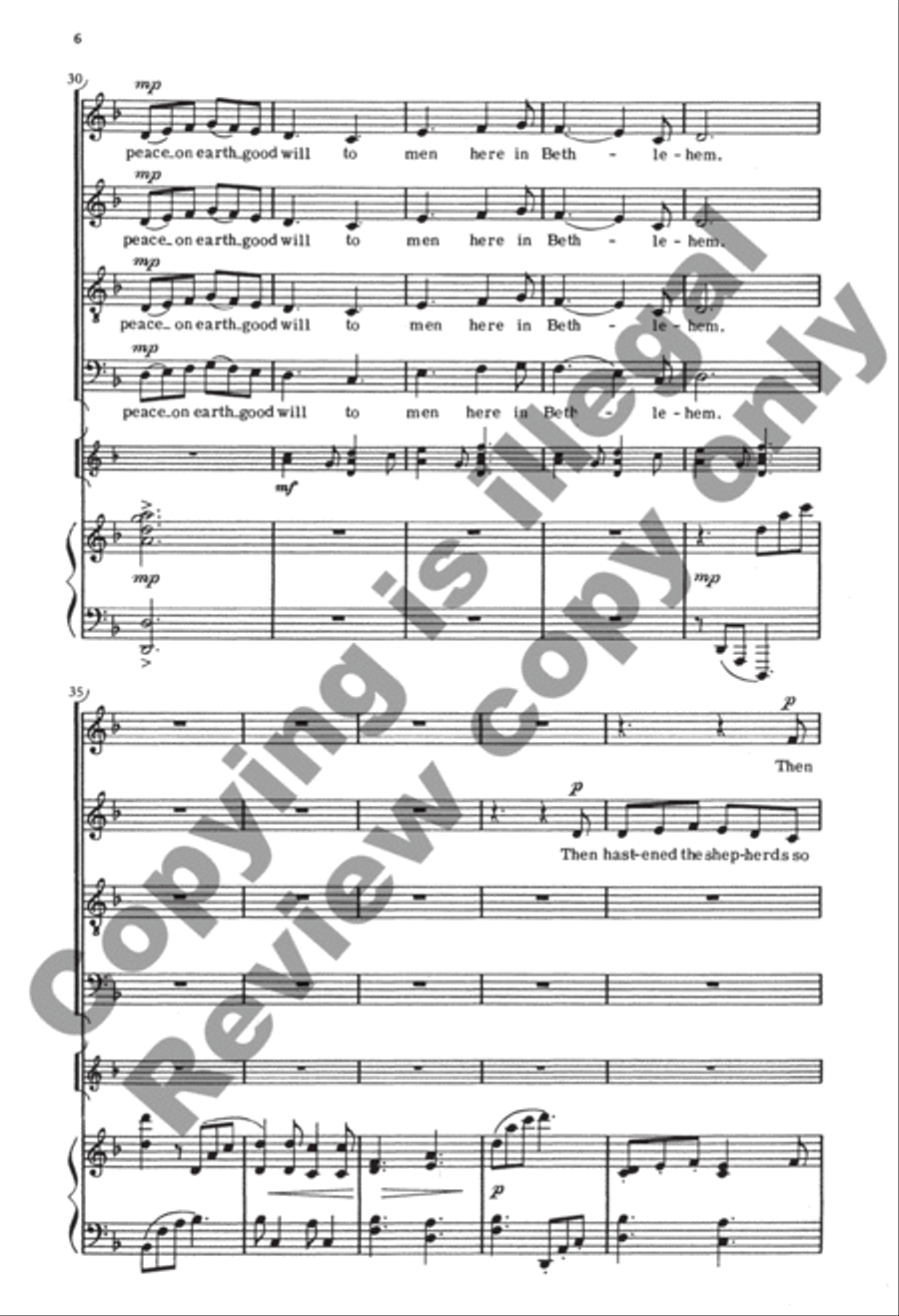 Ringeltänze 2. O Hark the Bell's Glad Song 4-Part scores gallery preview page 6