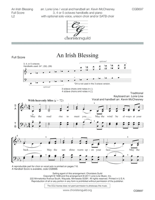 An Irish Blessing - Full Score and Vocal Parts