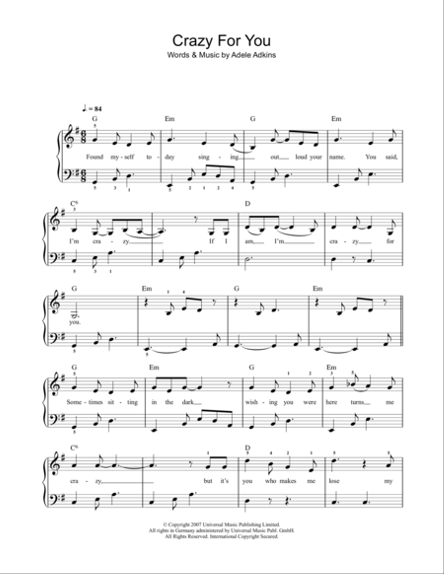 Crazy For You Voice scores gallery preview page 1