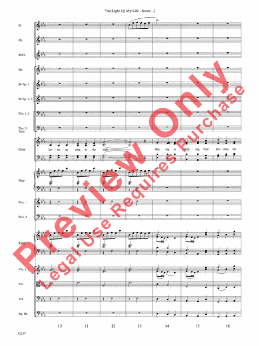 You Light Up My Life You Light Up My Life Choir scores gallery preview page 3