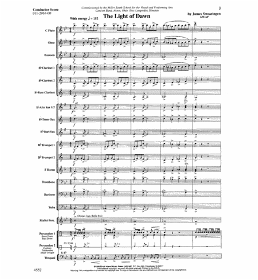The Light Of Dawn Concert Band scores gallery preview page 2