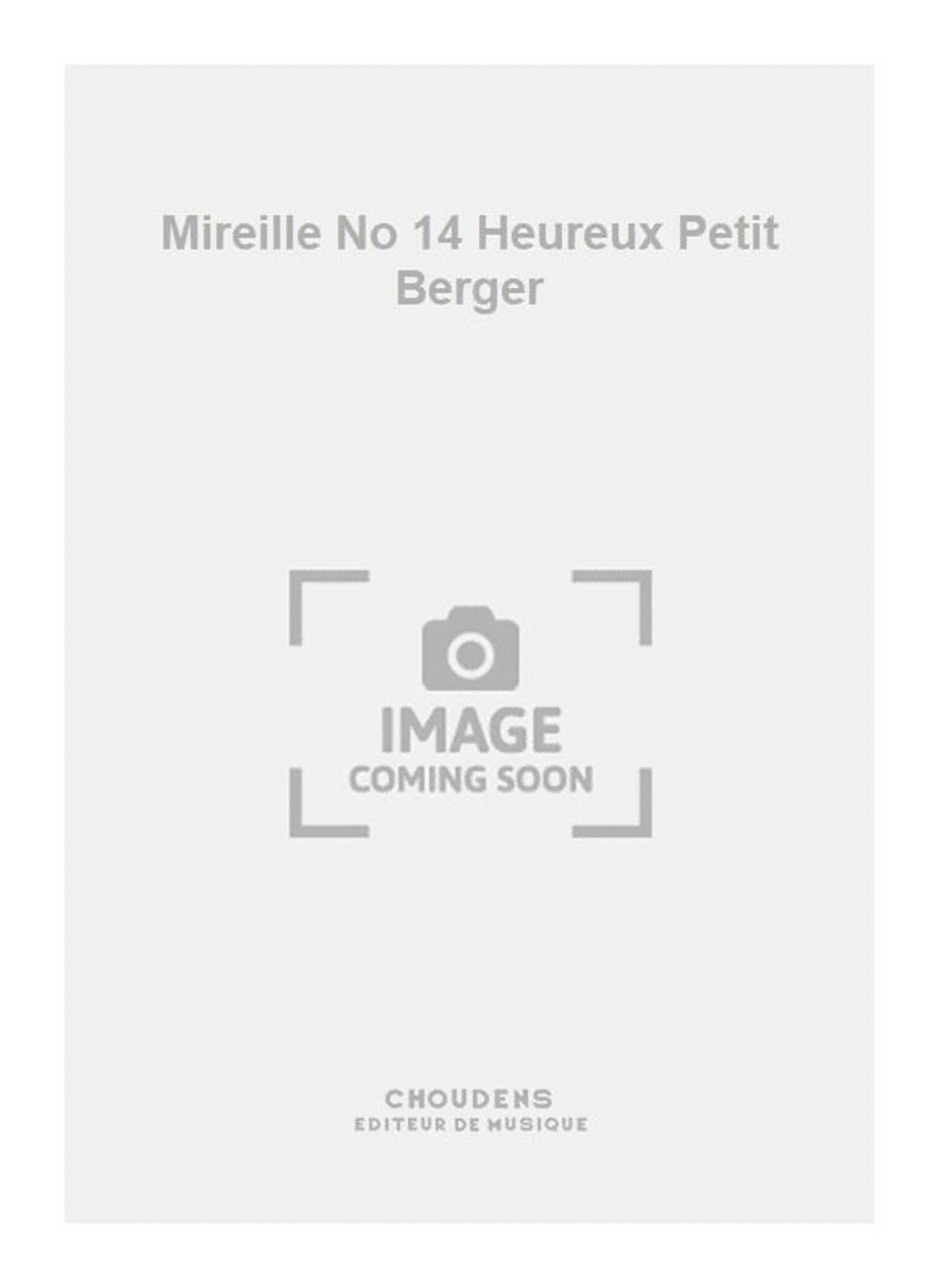 Mireille No 14 Heureux Petit Berger Voice Solo scores gallery preview page 1