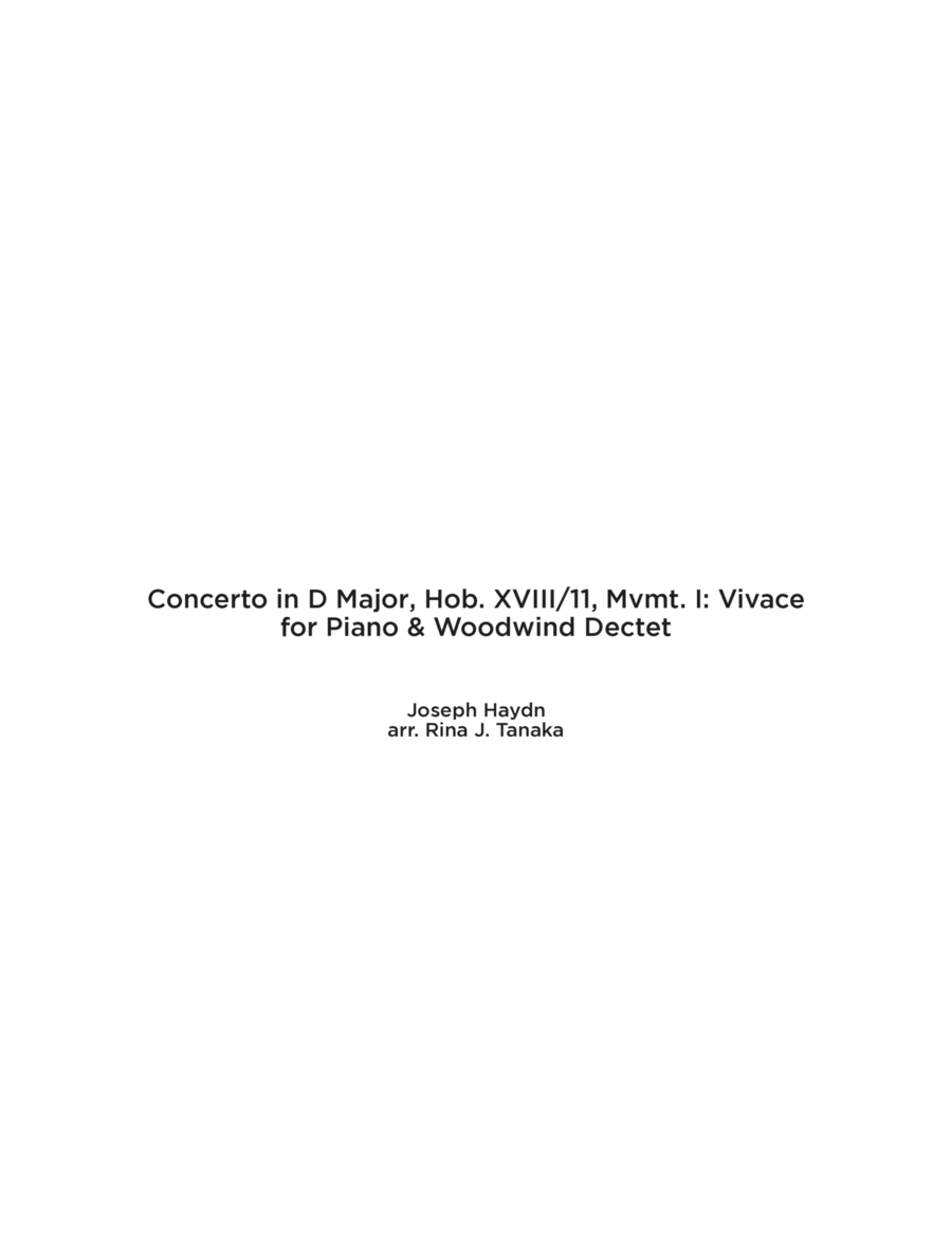 Keyboard Concerto No. 11 in D Major, Mvmt. 1: Vivace Bassoon scores gallery preview page 1