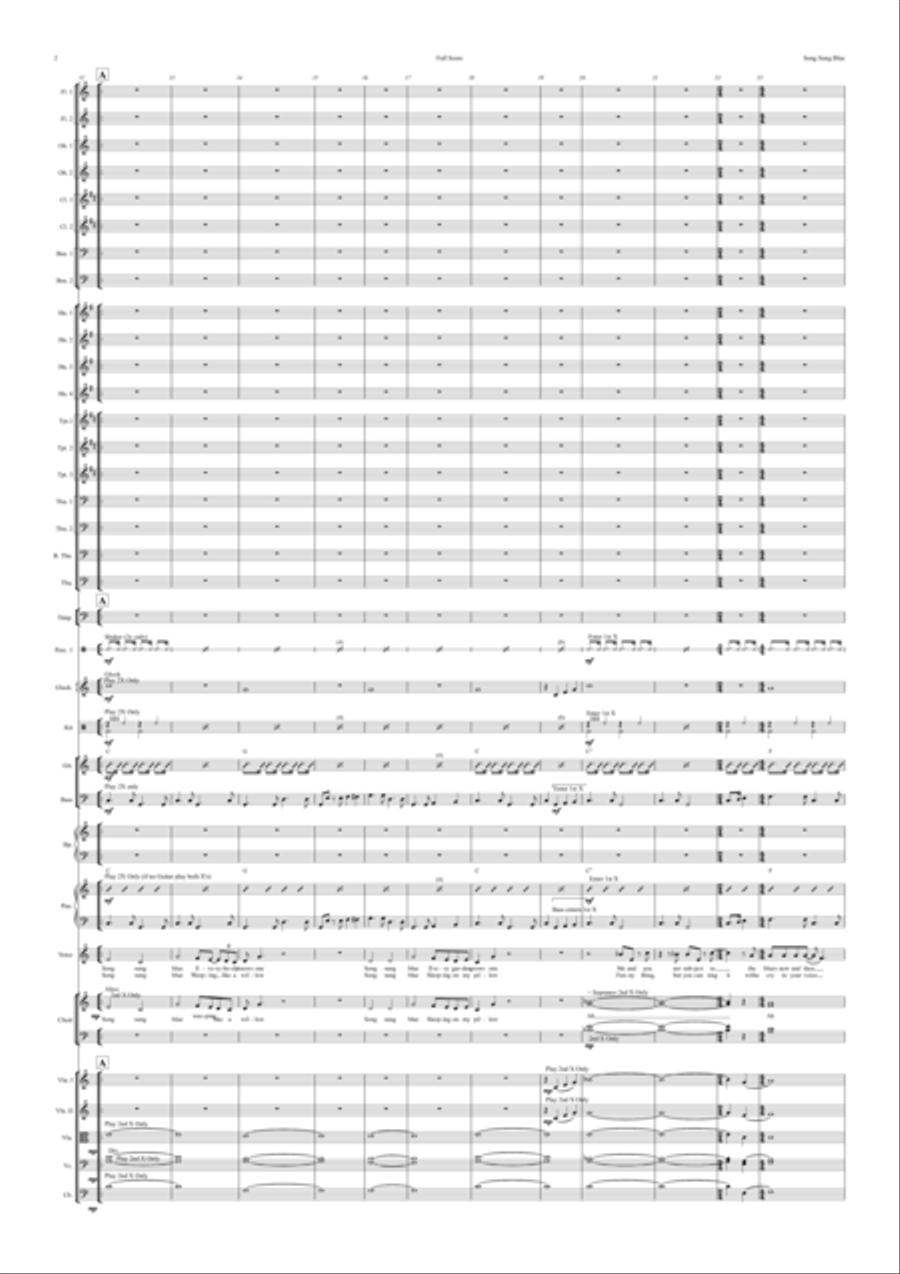 Song Sung Blue Song Sung Blue Full Orchestra scores gallery preview page 2