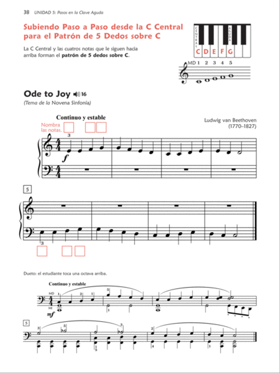 Premier Piano Express--Spanish Edition Piano Method scores gallery preview page 6