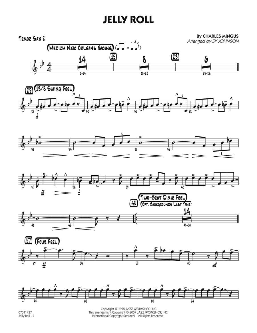 Jelly Roll - Tenor Sax 2