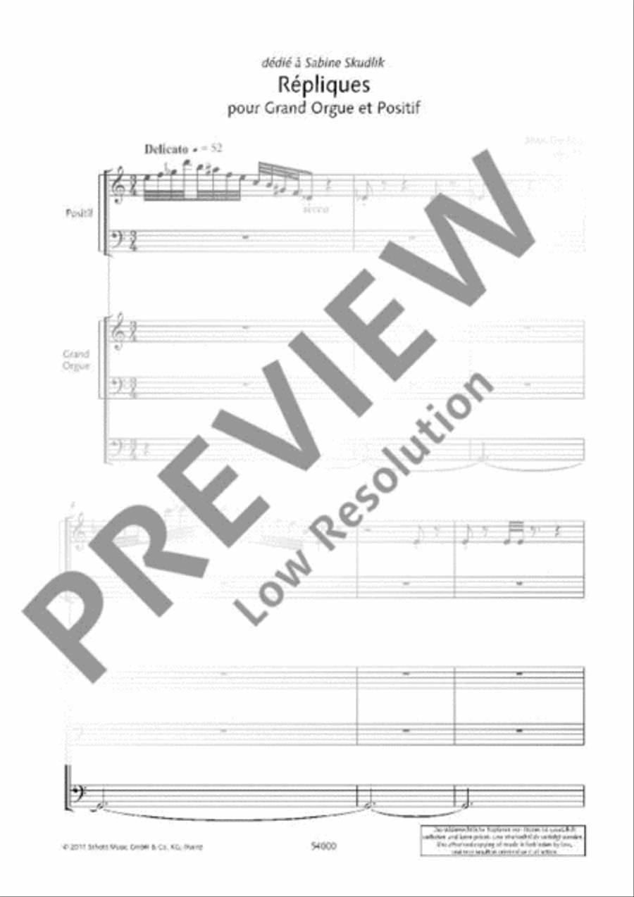 Répliques Organ scores gallery preview page 5