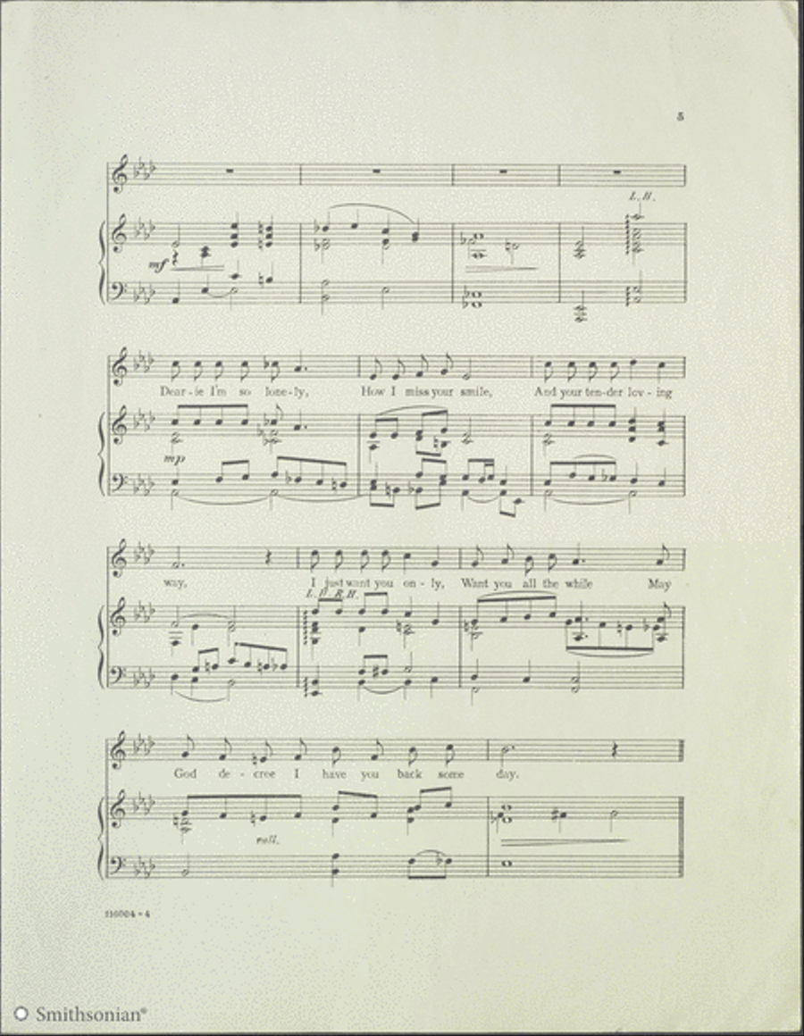 Dear Old Pal Of Mine (No. 3 in Ab) Piano, Vocal scores gallery preview page 4