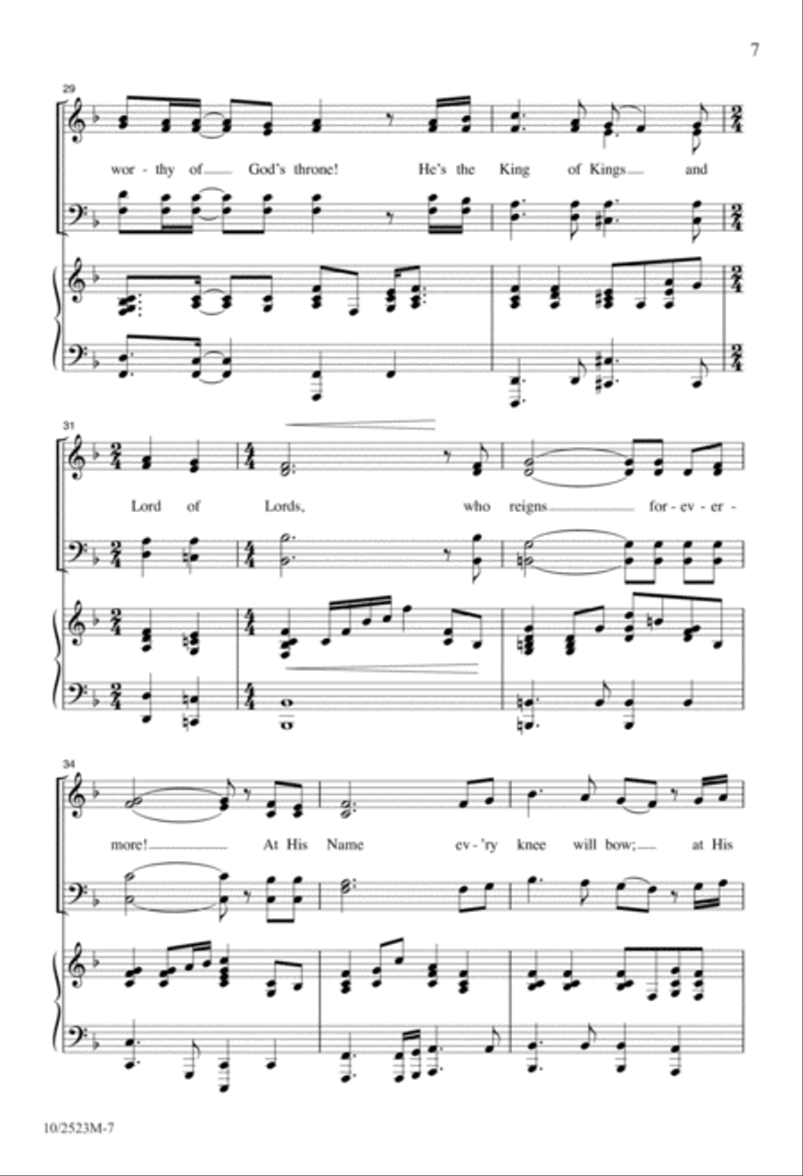 A Name Above All Names 4-Part scores gallery preview page 7
