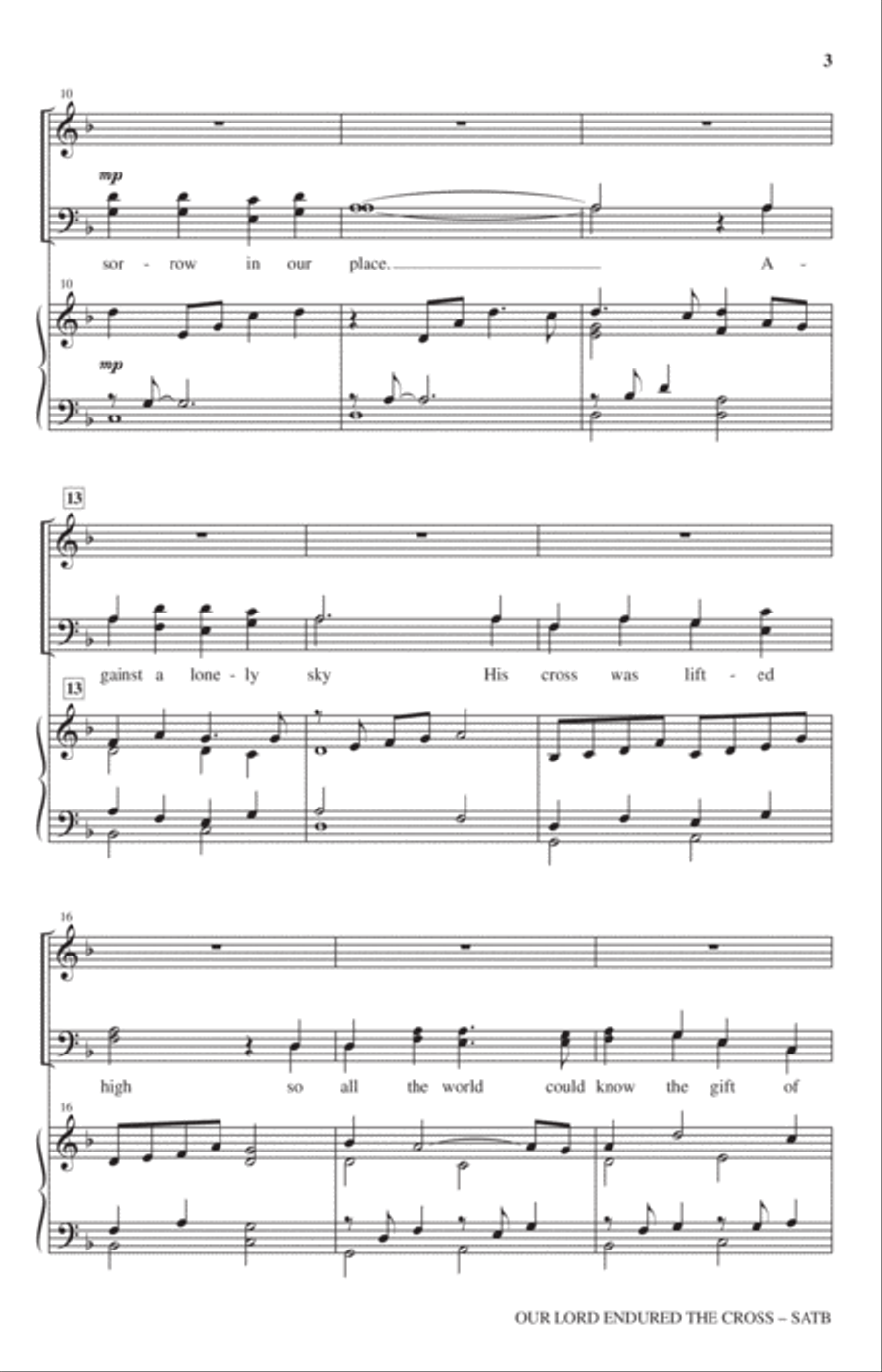 Our Lord Endured The Cross 4-Part scores gallery preview page 2