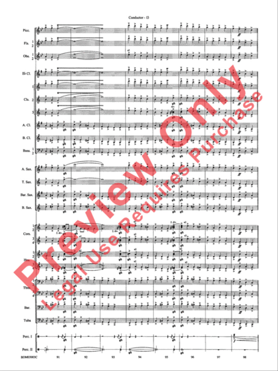 The Pride of the Wolverines Concert Band scores gallery preview page 15
