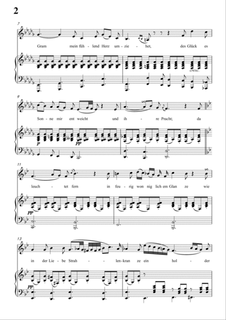 Schubert-Blondel zu Marien in bB minor,for Vocal and Piano Voice scores gallery preview page 3