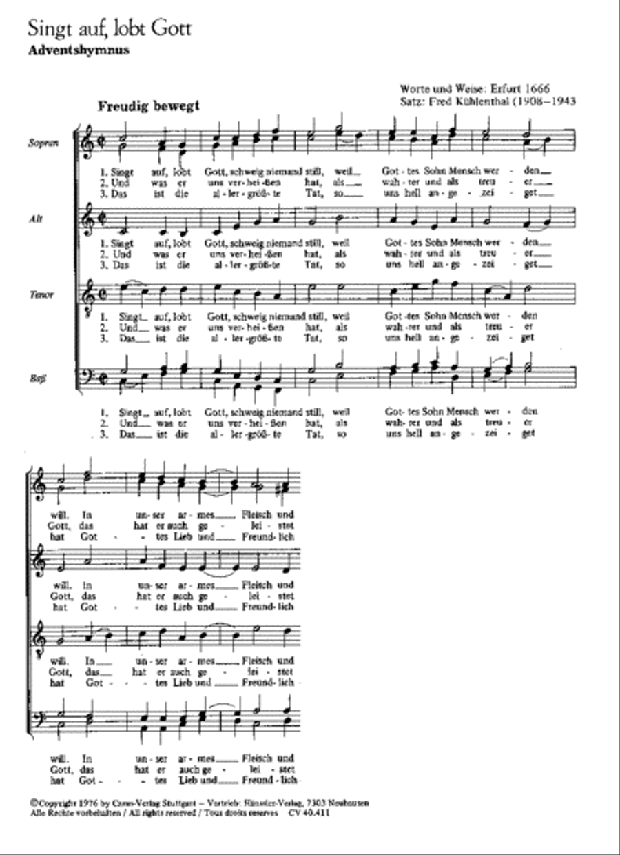 Drei Weihnachtschorsatze Score scores gallery preview page 1