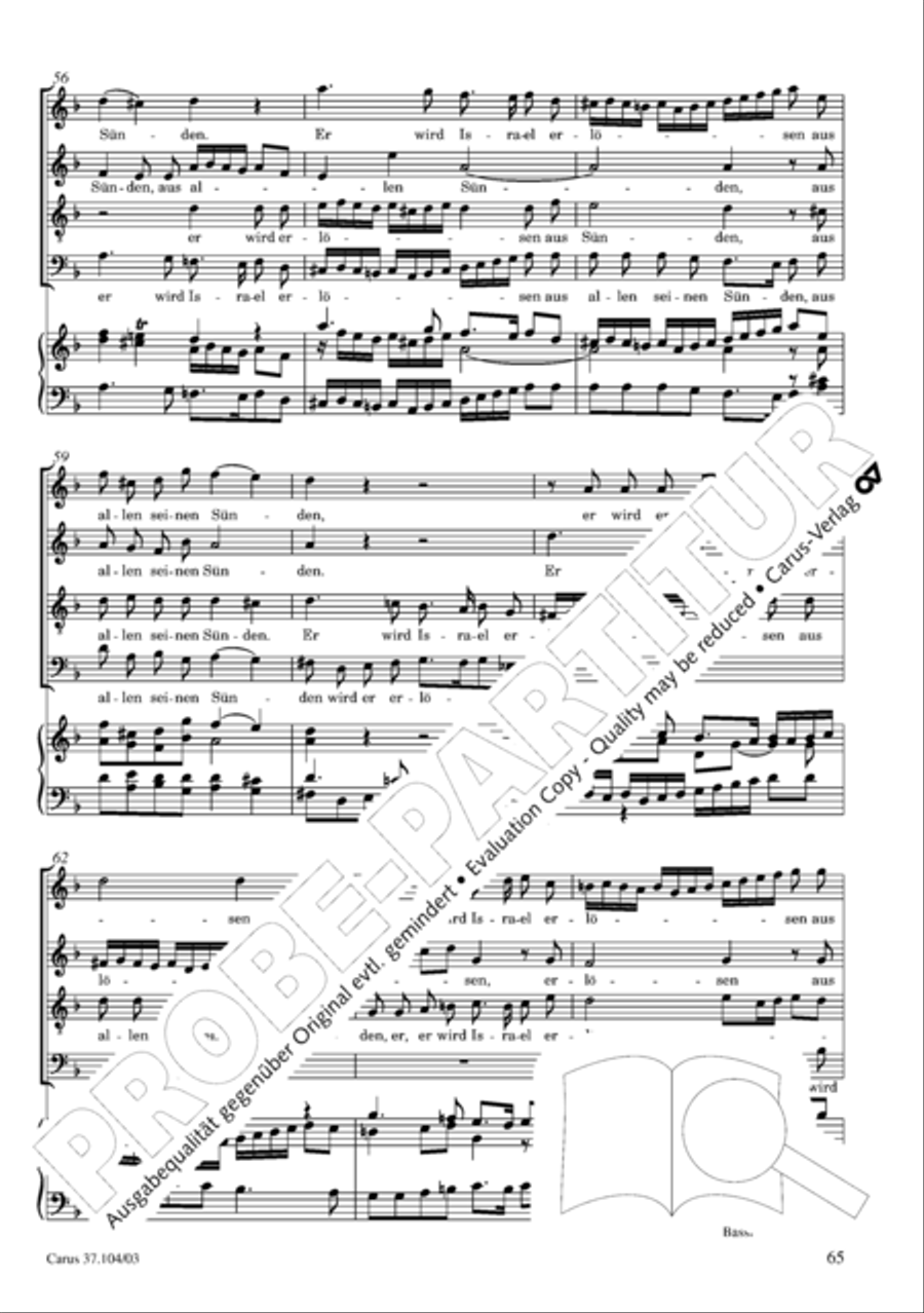 Ein Lammlein geht und tragt die Schuld 4-Part scores gallery preview page 66