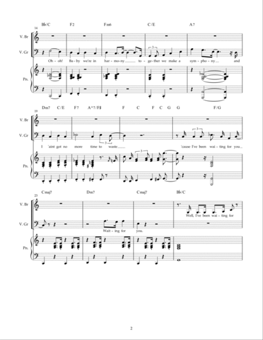 I've Been Waiting for You! Voice scores gallery preview page 2