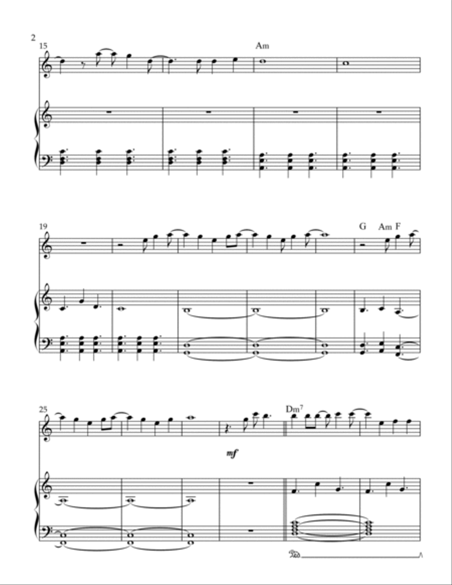 Love Again Violin Solo scores gallery preview page 2